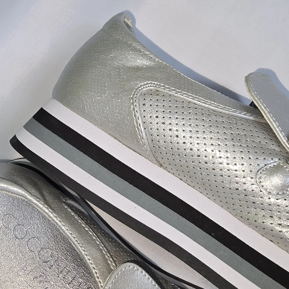 COCONUTS by Matisse Bess Metallic EVA Platform Loafer Sneaker Hybrid Size 7